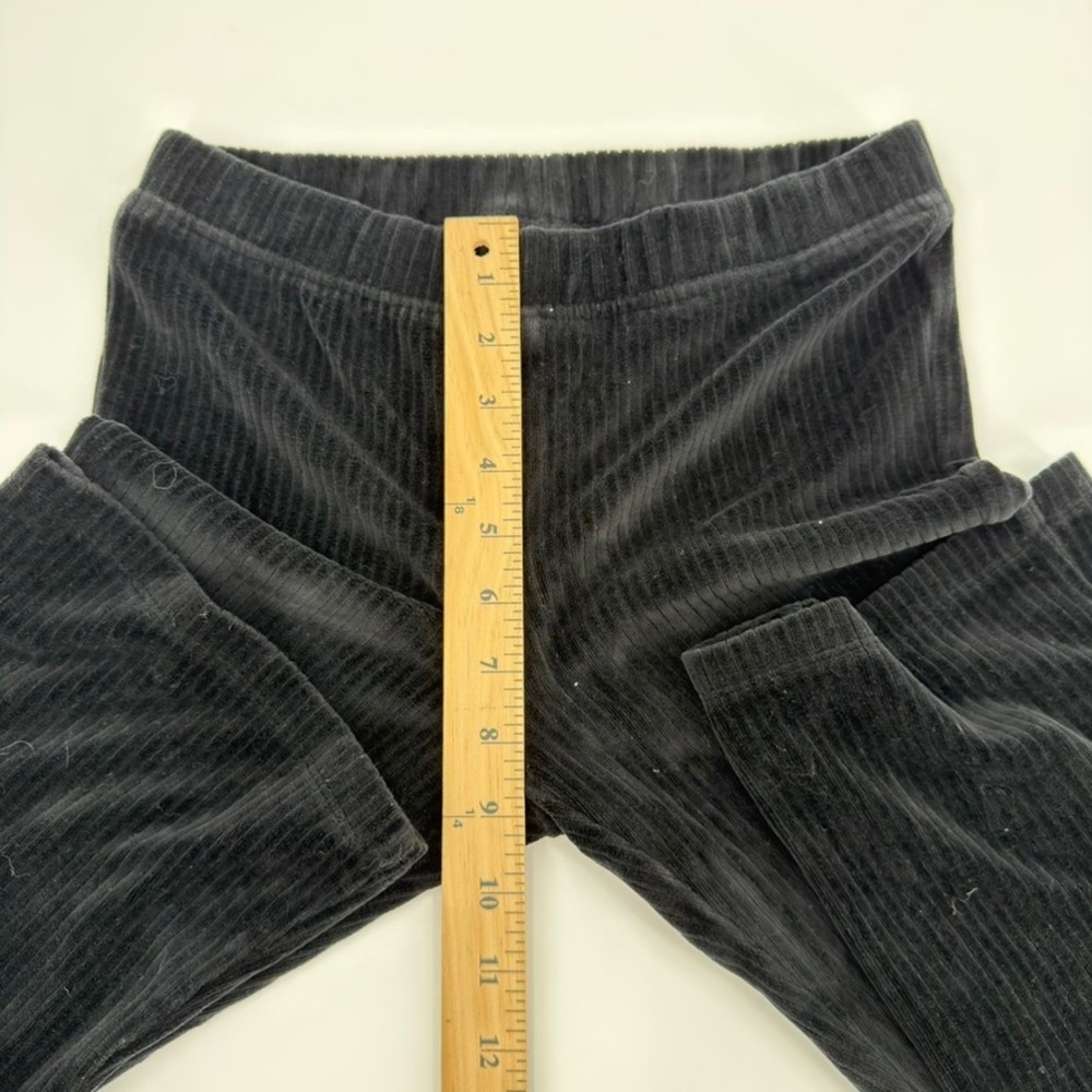 Cat & Jack Girls Black Corduroy Flare Pants Size L 10/12 Bell Bottom Pull On - Picture 6 of 9